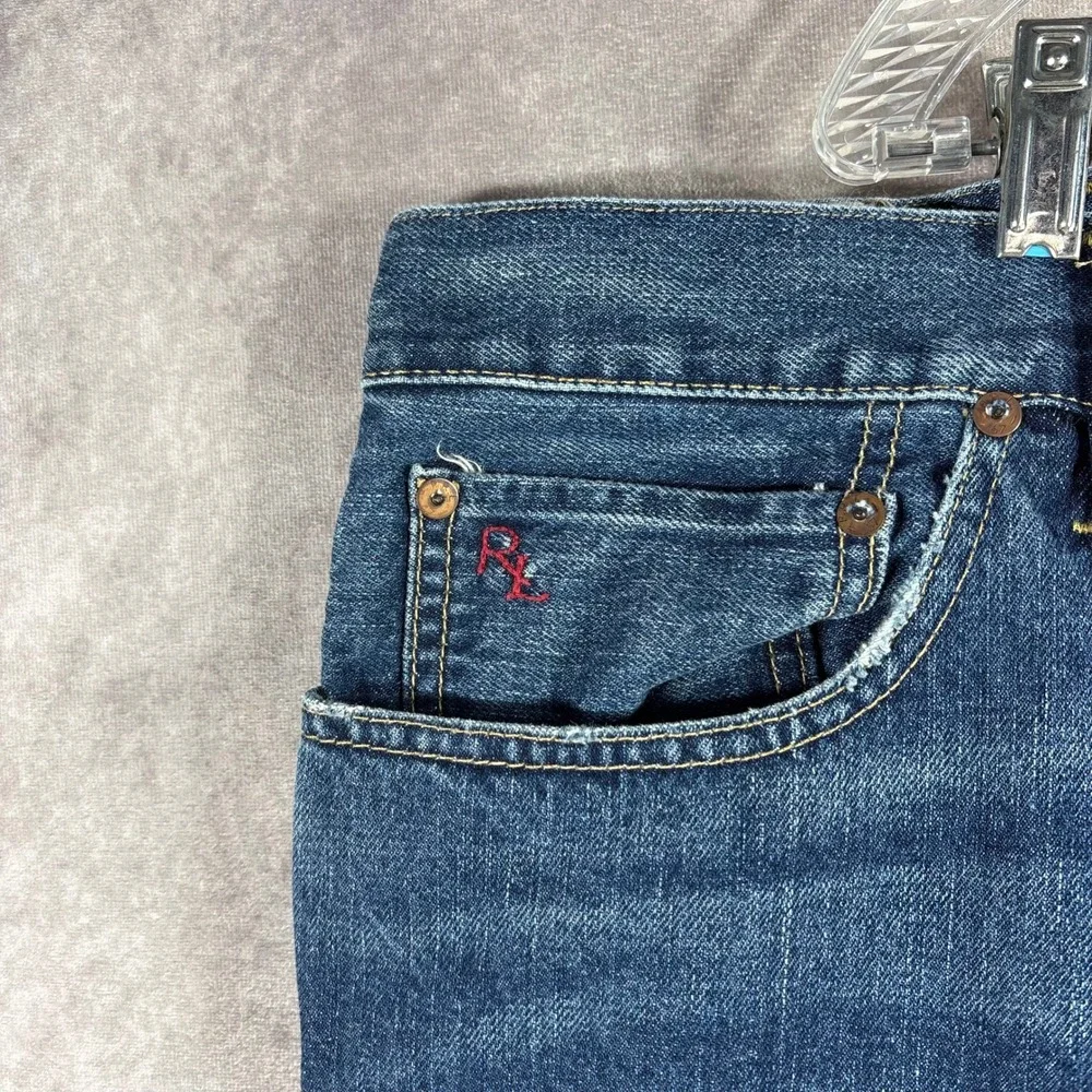 Polo Ralph Lauren Jeans Mens Size 50x30 Blue‎ Hampton Straight Classic Casual
